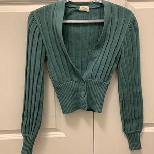 Aritzia Wilfred Plunge Front Cardigan, Size S